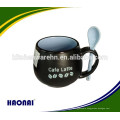 tea mug with spoon ceramic